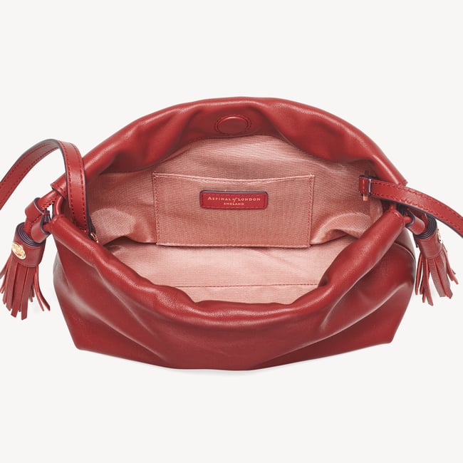Soho Large Crossbody Pouch Ruby Red Nappa