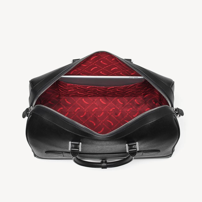 Connaught Flight Work Bag Black Saffiano