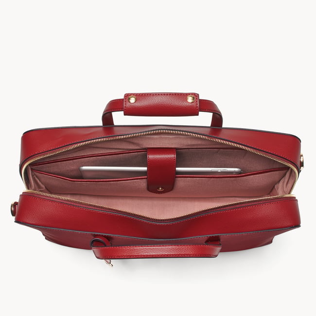 The Brook Street Cherry Red Soft Saffiano