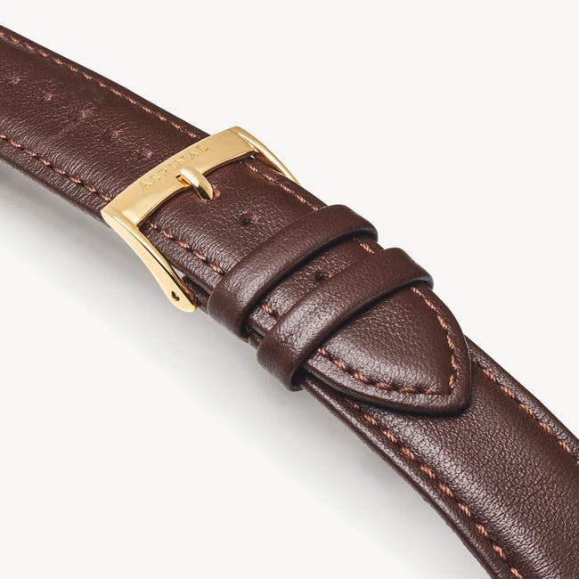 Mayfair® Classic Watch 23ct Gold Plated - Smooth Chocolate