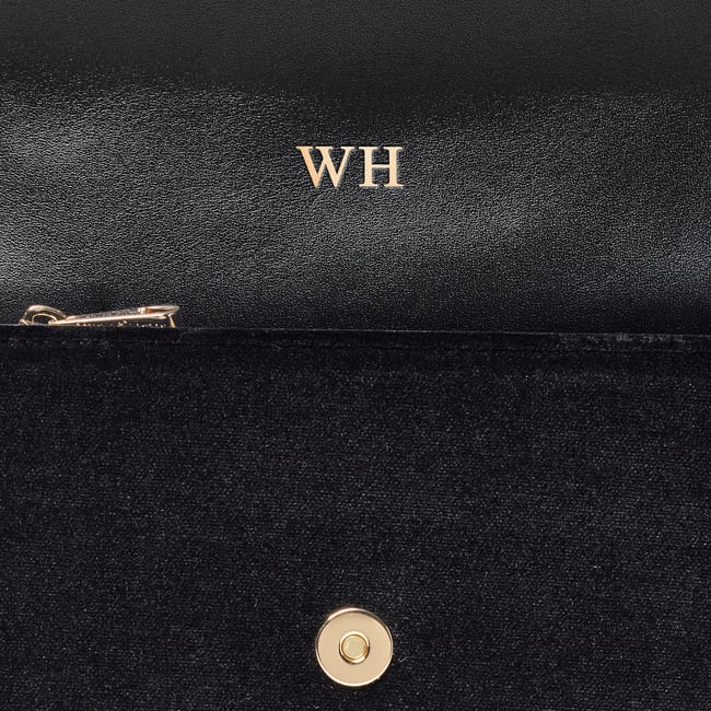 Eliza Clutch Black Velvet