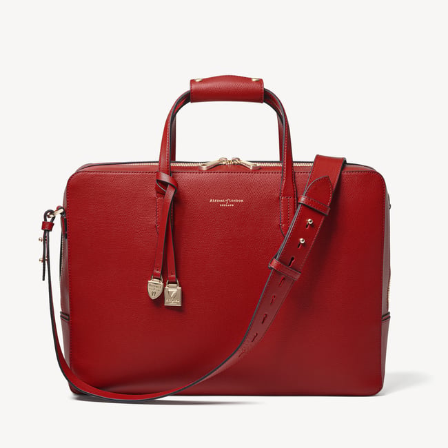 The Brook Street Cherry Red Soft Saffiano