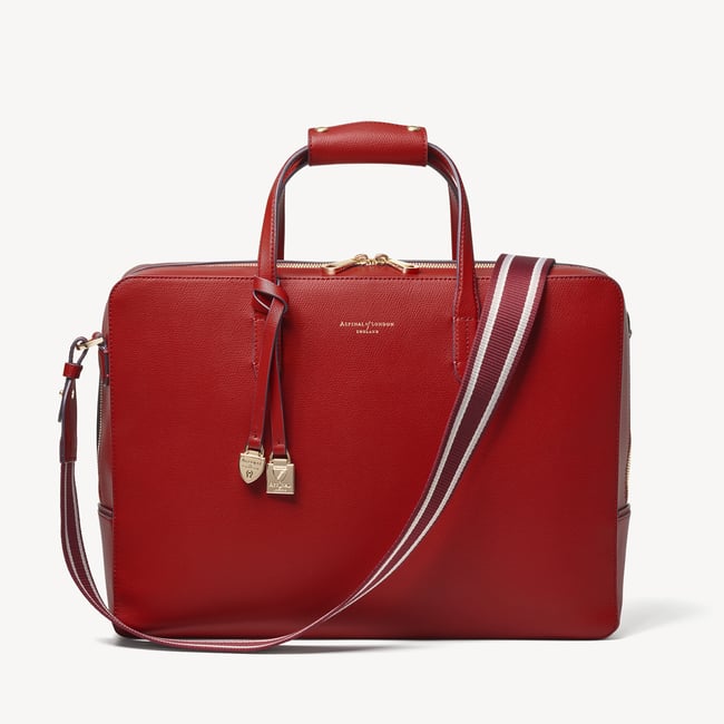 The Brook Street Cherry Red Soft Saffiano