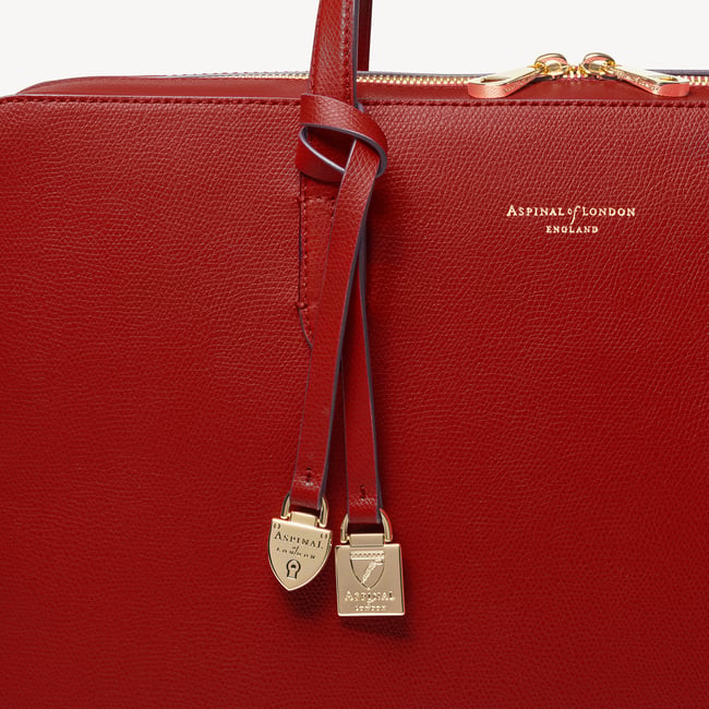 The Brook Street Cherry Red Soft Saffiano