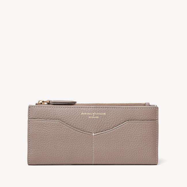 Large Hudson Wallet Moleskin Milled Pebble