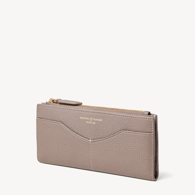 Large Hudson Wallet Moleskin Milled Pebble