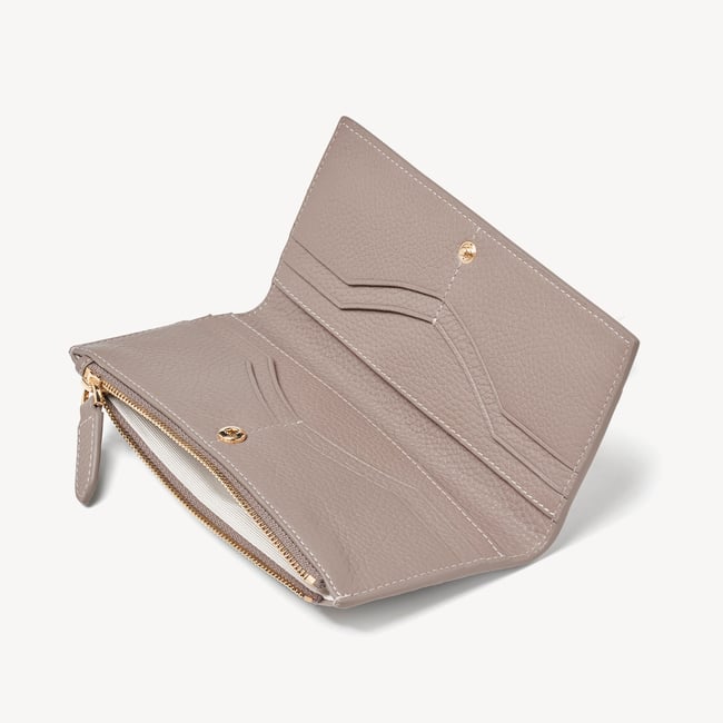 Large Hudson Wallet Moleskin Milled Pebble