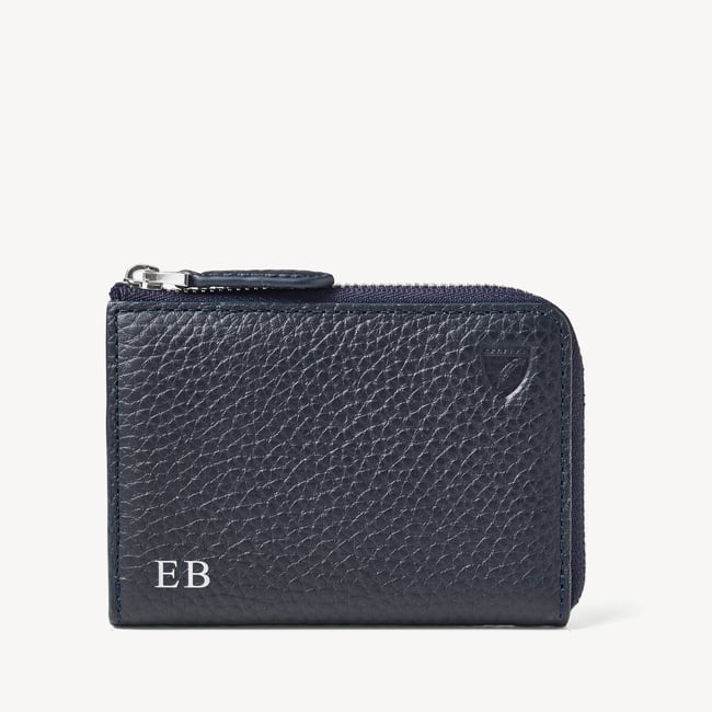 Men’s Key Holder Wallet Navy Pebble