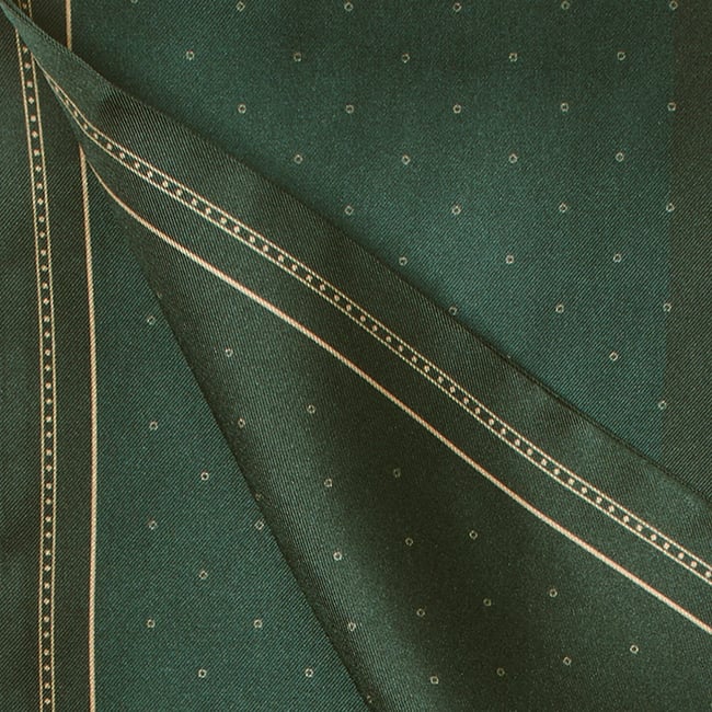 Pure Silk Tassel Scarf Evergreen Quadrant