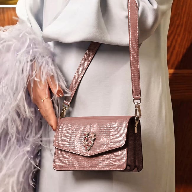Eliza Clutch Cassis Lizard