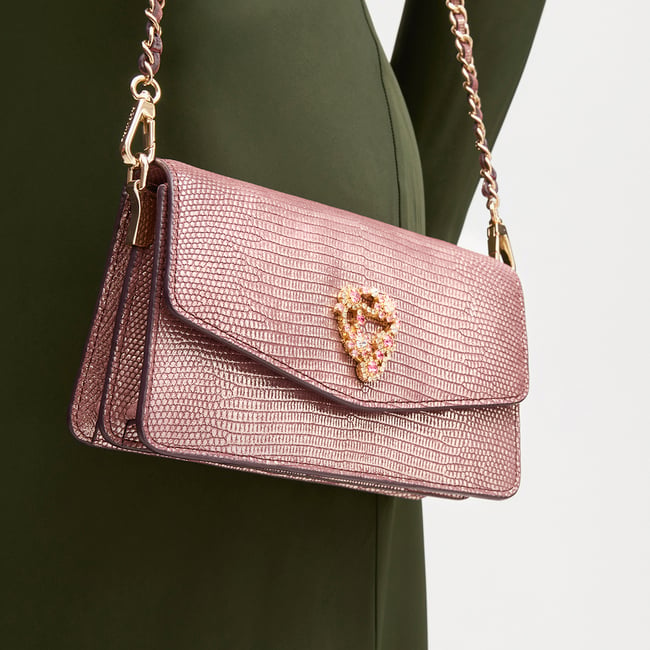 Eliza Clutch Cassis Lizard