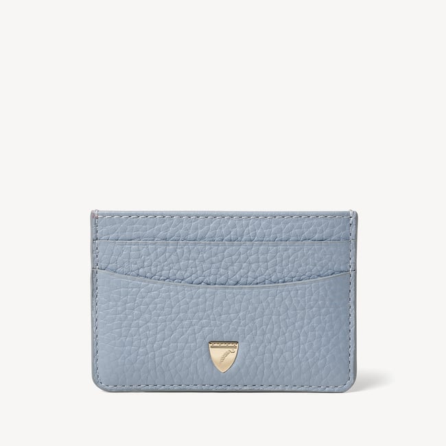Slim Credit Card Holder Sky Blue Pebble
