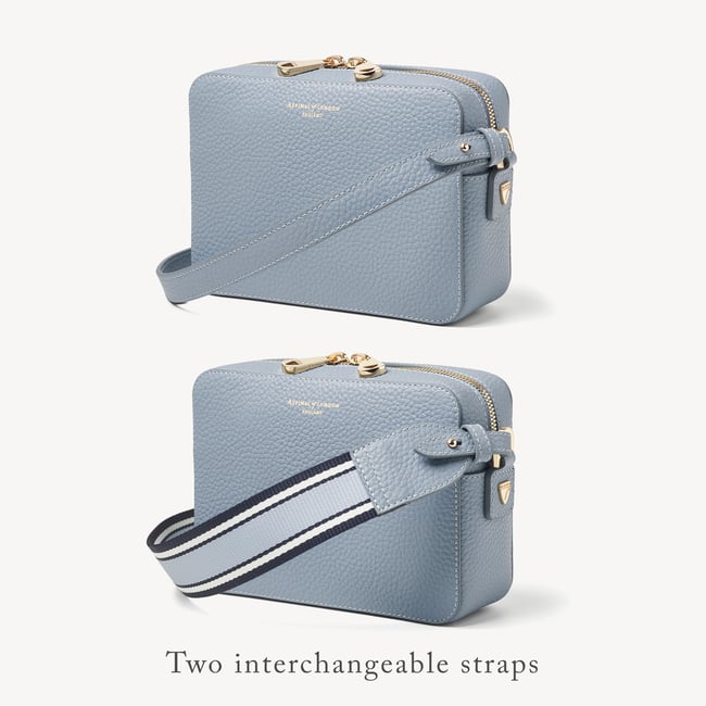Camera Crossbody with Changeable Straps Sky Blue Pebble