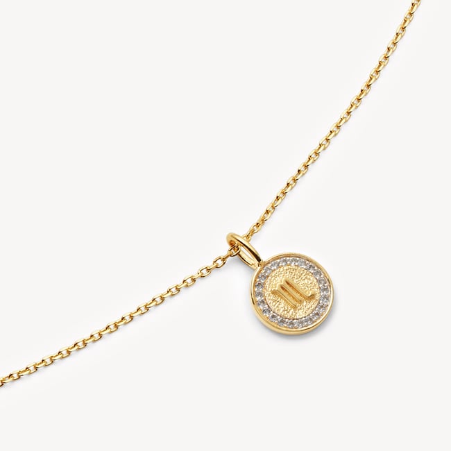 Scorpio Zodiac Pendant Necklace Scorpio in 18ct Gold Vermeil
