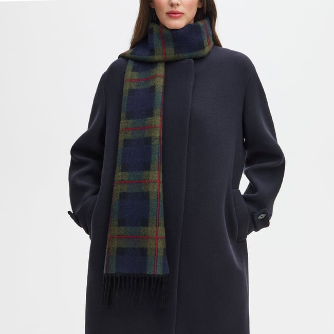 Premium Merino Wool Oversized Scarf Green Merino Wool