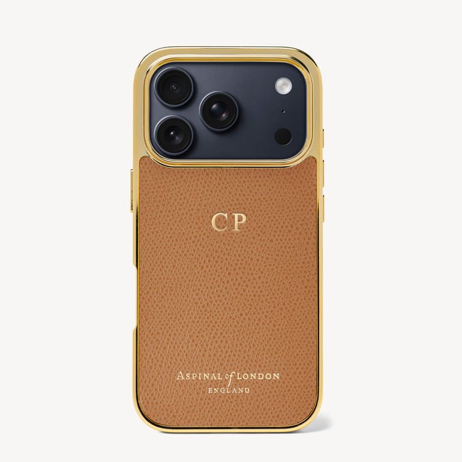 iPhone 17 Pro Case Caramel Soft Saffiano