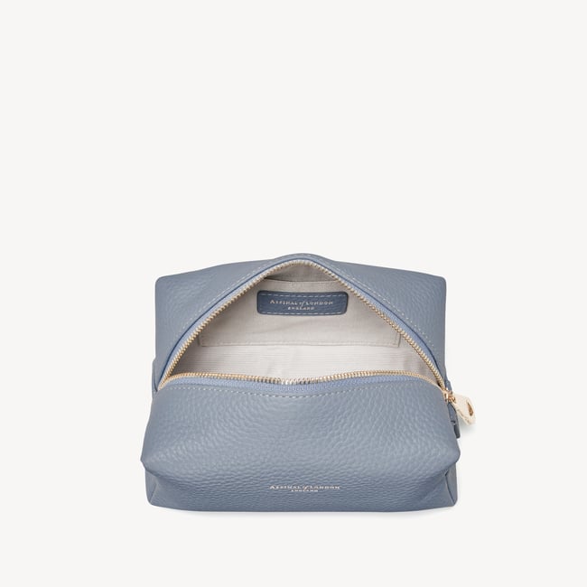 London Makeup Bag Sky Blue Pebble