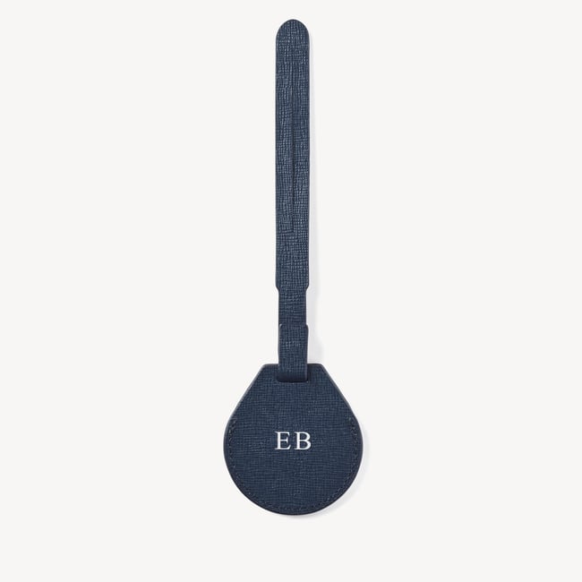 Men's Perso Charm  Navy Saffiano