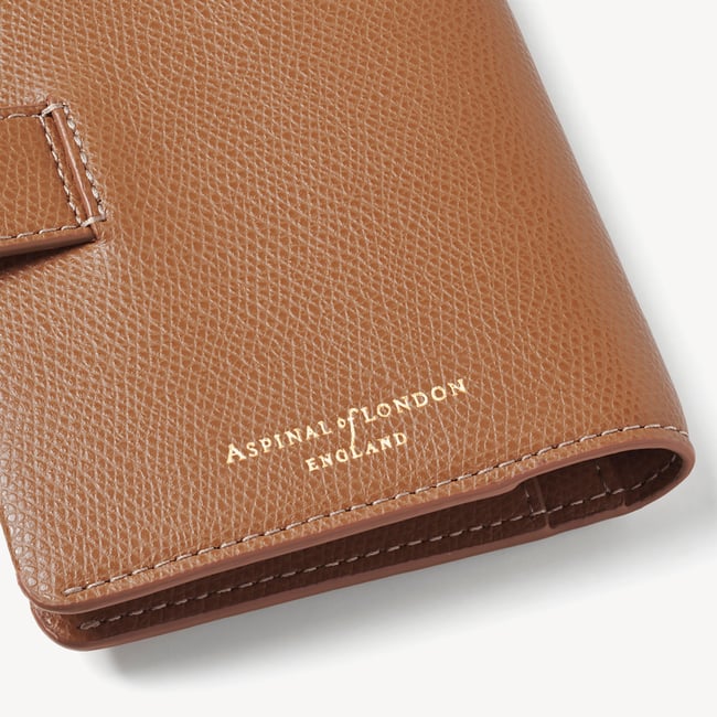 Duo Passport Cover Caramel Soft Saffiano