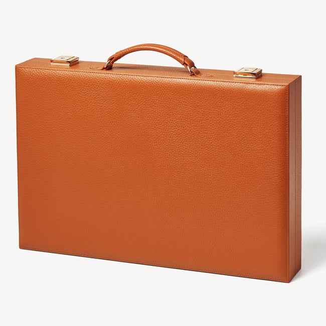 17-inch Backgammon Set Marmalade Pebble