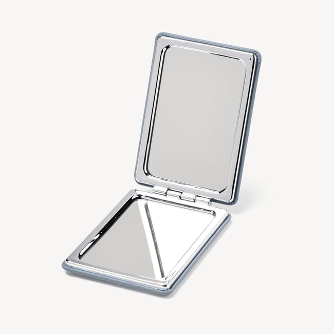 Handbag Mirror Sky Blue Pebble