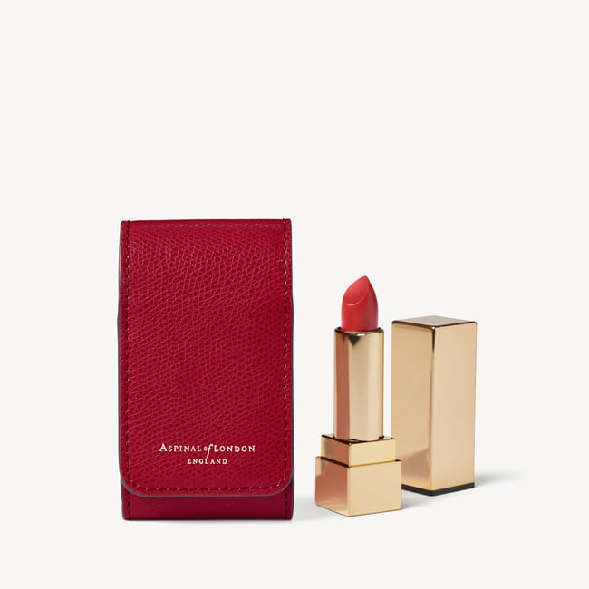 Duo Lipstick Case Cherry Red Soft Saffiano