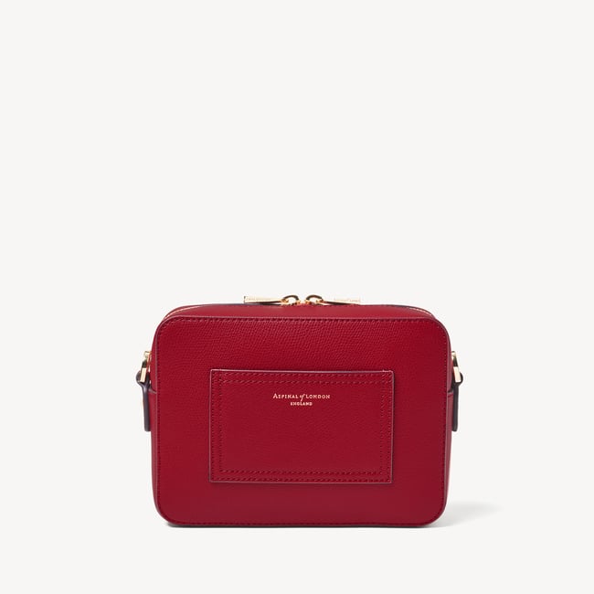 Camera Crossbody Cherry Red Soft Saffiano