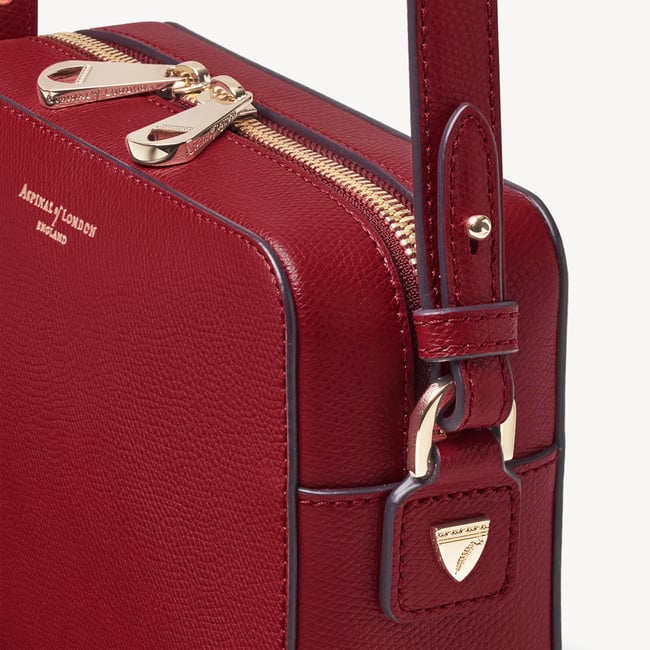 Camera Crossbody Cherry Red Soft Saffiano