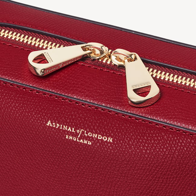 Camera Crossbody Cherry Red Soft Saffiano