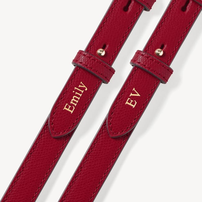 Camera Crossbody Cherry Red Soft Saffiano