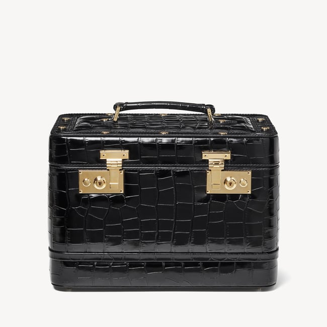Vanity Case Deep Shine Black Croc