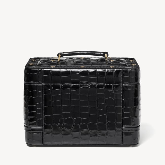 Vanity Case Deep Shine Black Croc