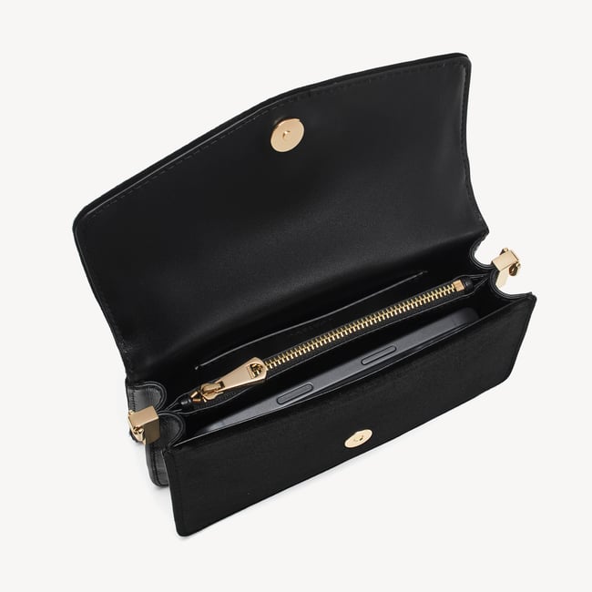Eliza Clutch Black Velvet