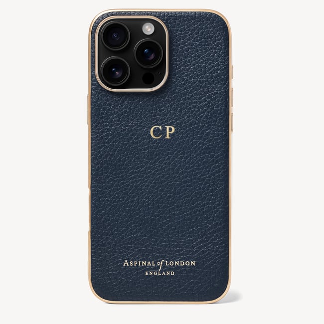 iPhone 16 Pro Max Case Navy Pebble
