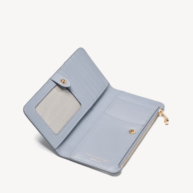 Mayfair® Large Credit Card Wallet Sky Blue Pebble