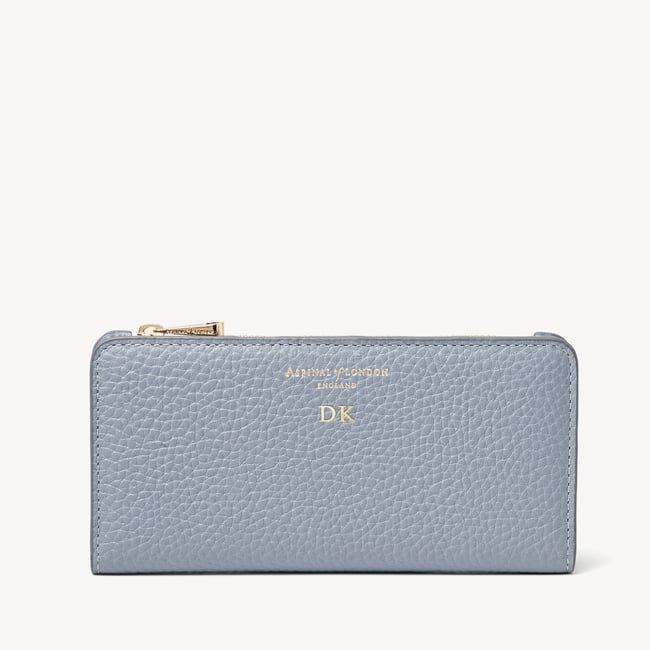 Mayfair® Large Credit Card Wallet Sky Blue Pebble