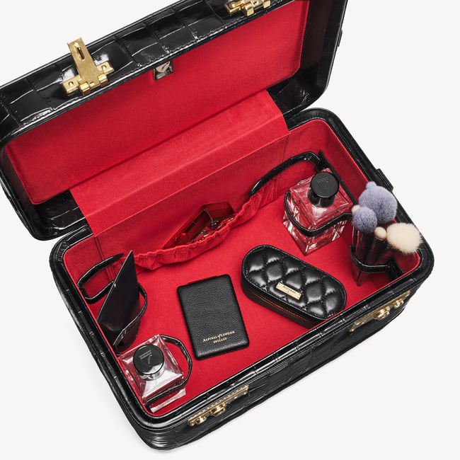 Vanity Case Deep Shine Black Croc