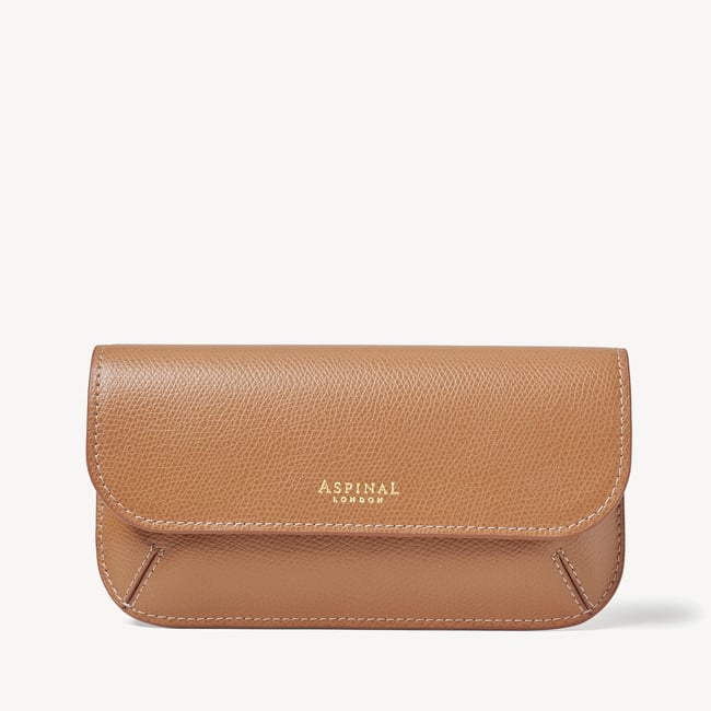 Ella Sunglasses Case Caramel Soft Saffiano