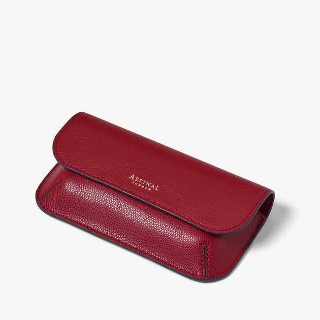 Ella Sunglasses Case Cherry Red Soft Saffiano
