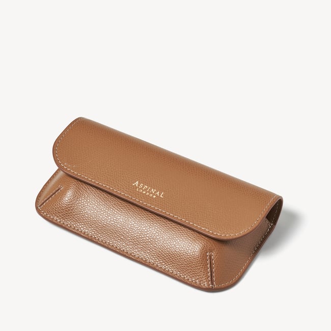 Ella Sunglasses Case Caramel Soft Saffiano