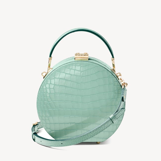 Hat Box Willow Patent Croc