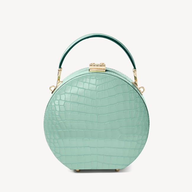 Hat Box Willow Patent Croc