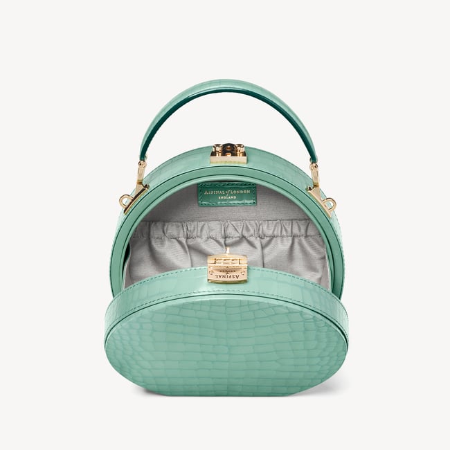 Hat Box Willow Patent Croc
