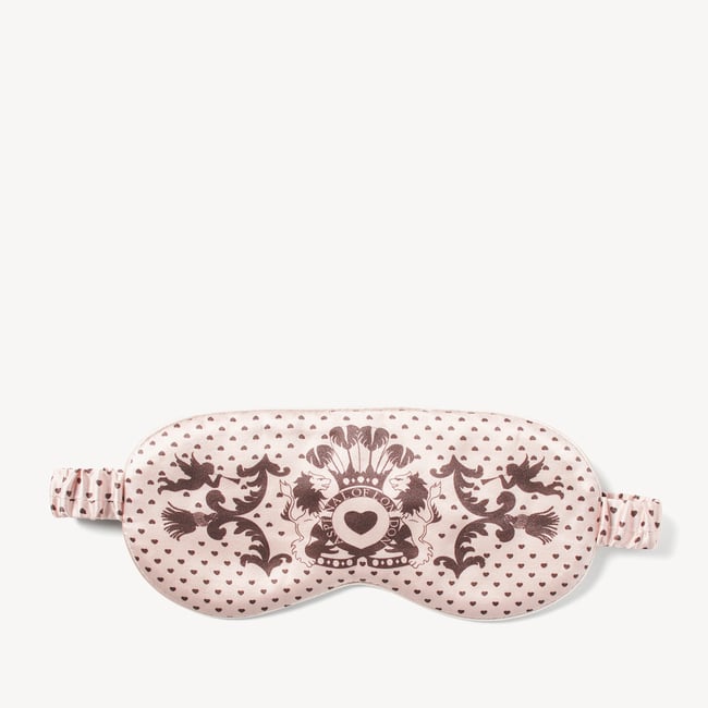 Silk Eye Mask Set Moleskin Cherubs Pure Silk