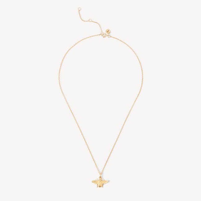 Bee Charm Necklace 18ct Gold Vermeil
