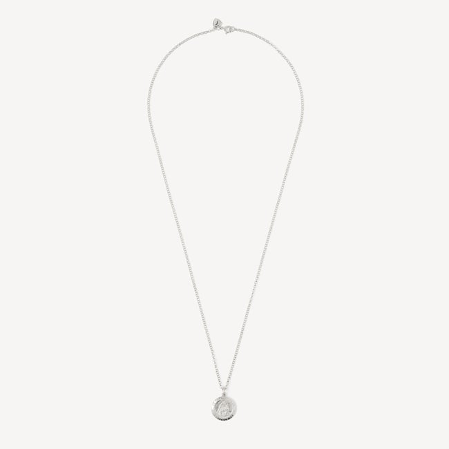 St Christopher Charm Necklace Sterling Silver 925