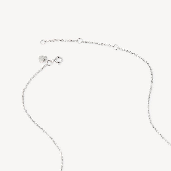 Gemstone Pendant Necklace Rose Quartz & Sterling Silver 925