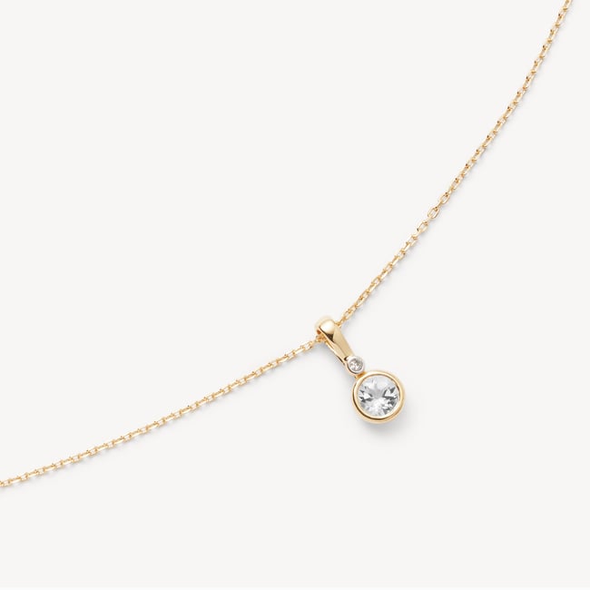Diamond Pendant Necklace 0.015ct Diamond