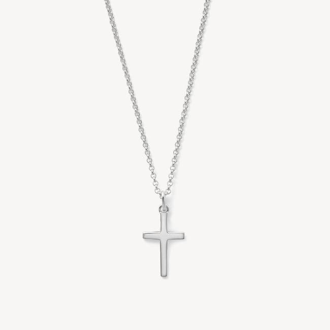 Cross Pendant Necklace Sterling Silver 925