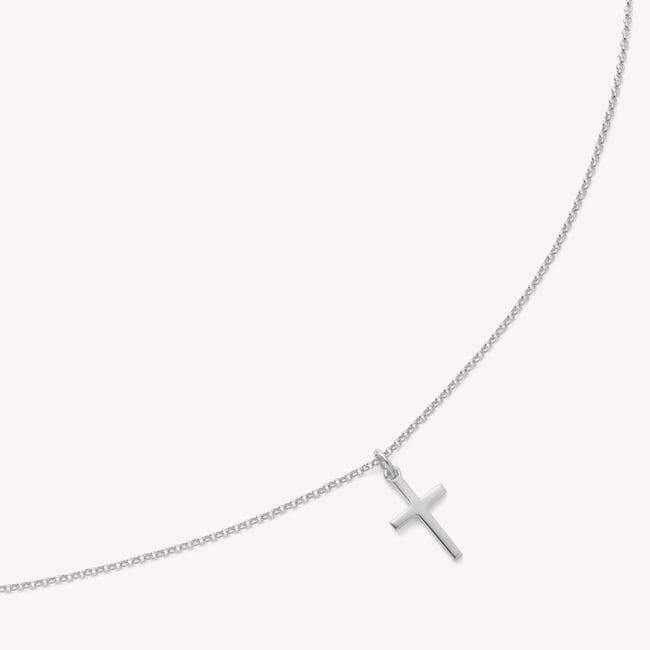 Cross Pendant Necklace Sterling Silver 925